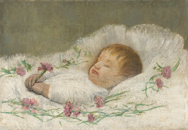 Dead Nephew's Head. Dead Nephew Ladislav Stefan Eduard Filip Czóbel, around 1890.