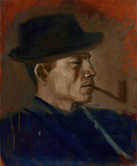 Man in Blue Smoking, 1880-1900.