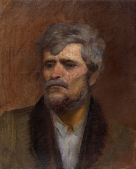 Character Head Study of a Man, 1880-1900.