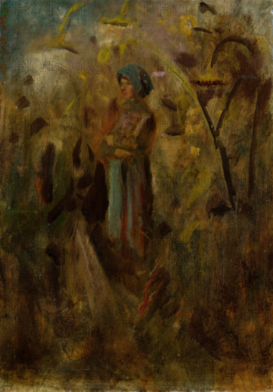 Girl in a Field, 1900-1910.