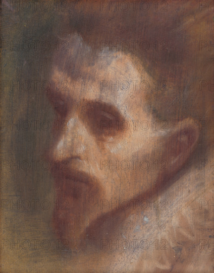 Head study - The Thinker, 1880-1900.