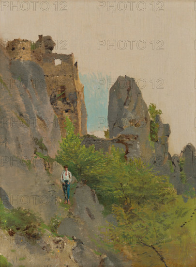 View of the Ruins of Súlov, 1875-1885.