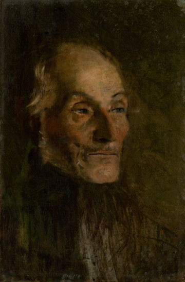 Head Study of an Old Man, around 1890.