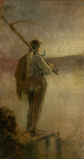 Reaper by River, 1880-1885.