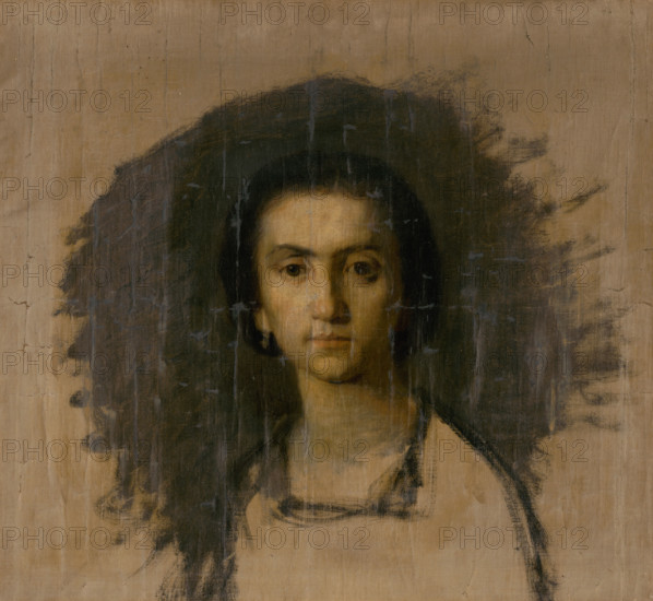 Head Study of a Woman, 1860-1870.
