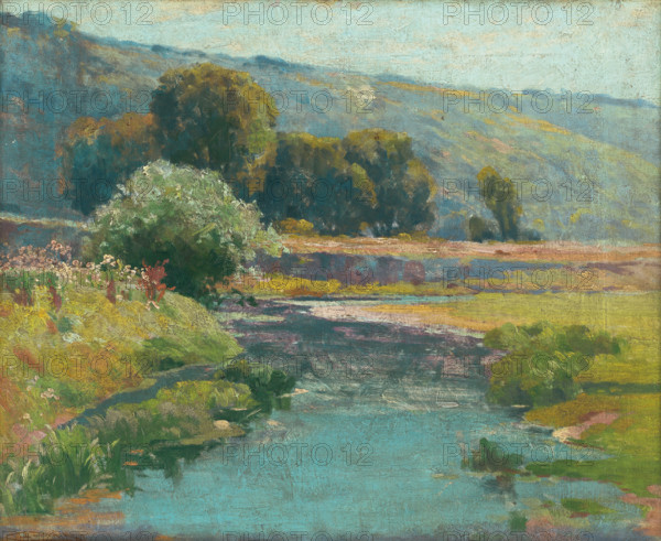 Landscape with a stream in flood, 1917.