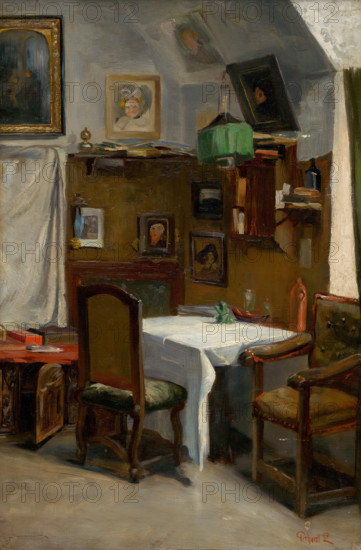 Study of a Munich Atelier, around 1890.