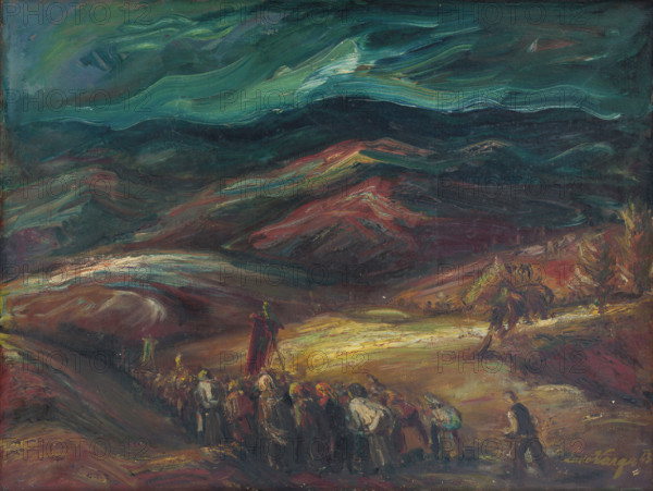 Landscape with procession, 1943.