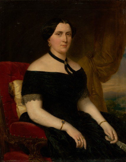 Portrait of a Woman in a Velvet Armchair, 1854.
