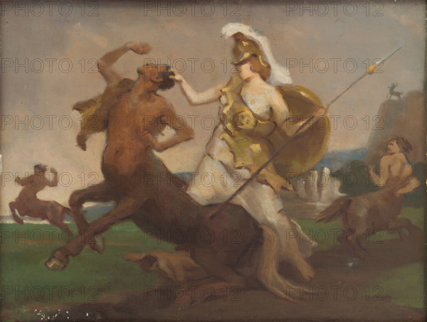 Palas Athena in Fight against Centaurs, 1917.