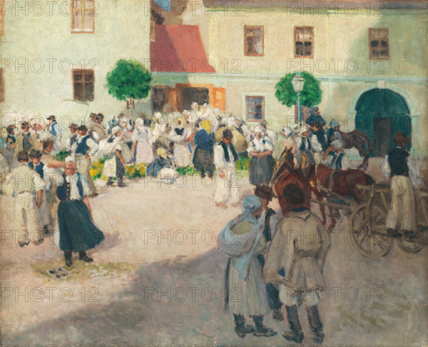 Market in Myjava, 1903.