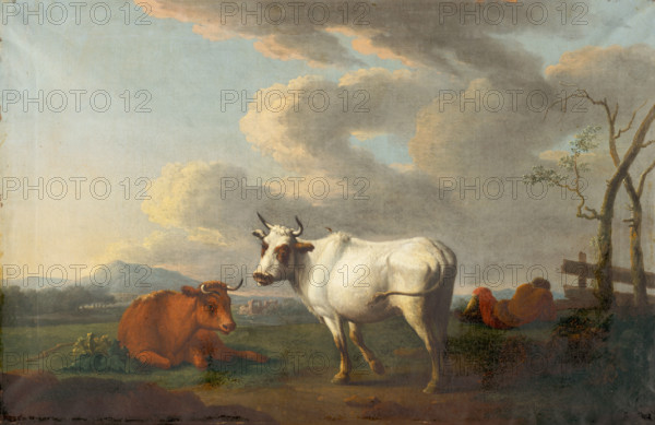 Cow Grazing, 1850-1860.