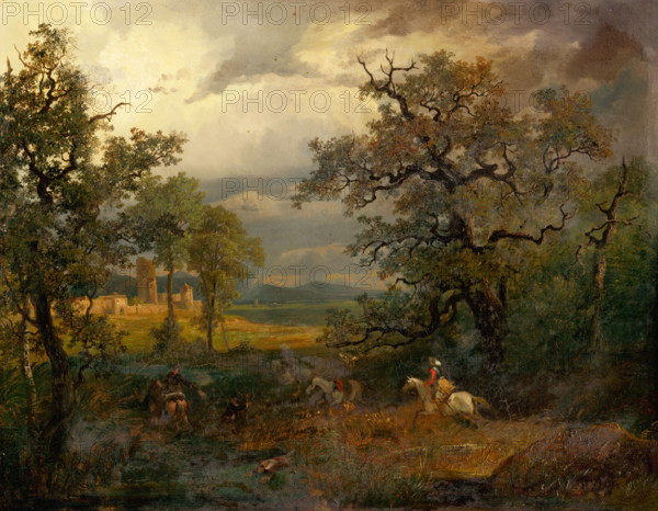 Cavalry Skirmish, 1840-1860.