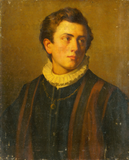 Portrait of a Young Man with a White Starched Collar, 1860-1890.