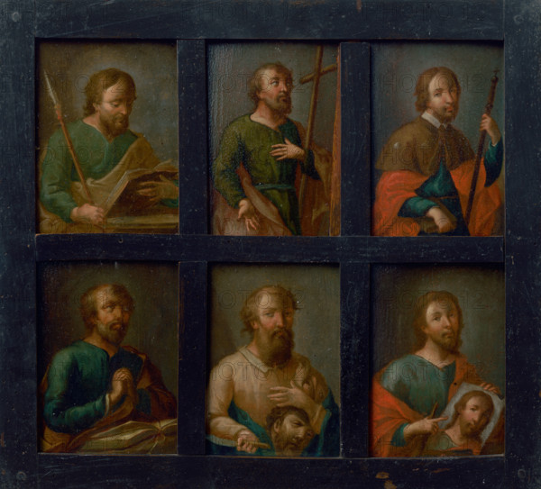 The Twelve Apostles - I, 1750-1760. Saints with their attributes.
