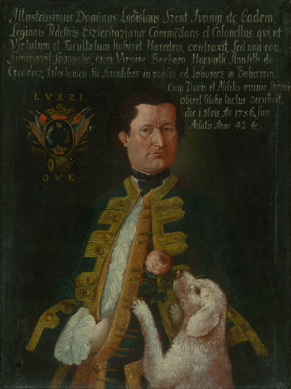 Portrait of a Ladislav Szent Iványi from Svätý Ján, before 1756.