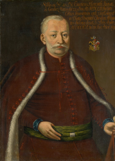 Portrait of Imrich Horváth-Stansith, early 18th century.