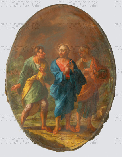Christ on the Road to Emmaus, 18th century.