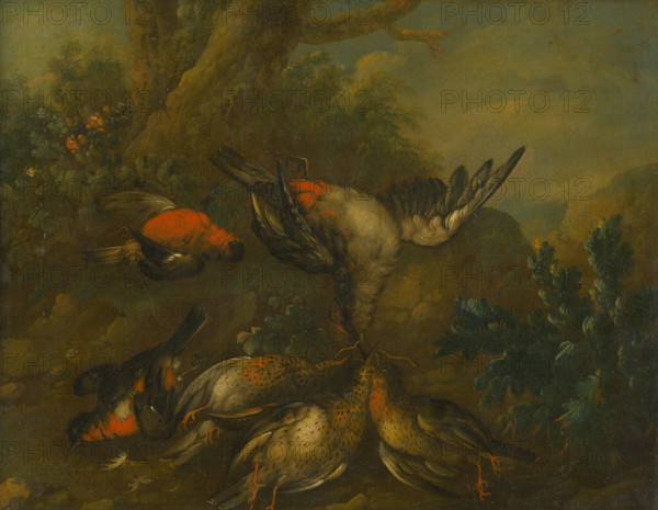Still Life with Dead Birds, 1720-1730.