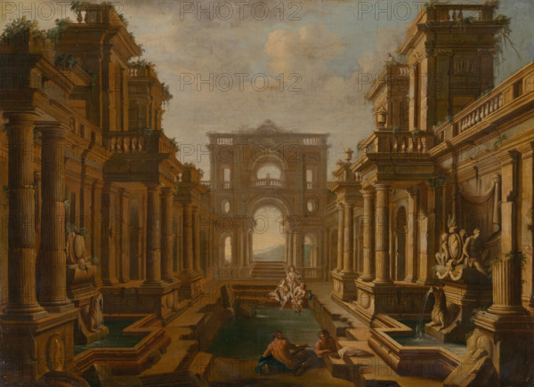 David and Bathsheba, 1720. Biblical scene.