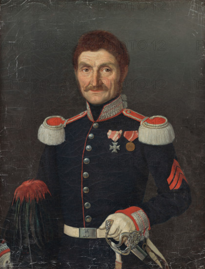 Portrait of a Man in a Uniform, around 1842.