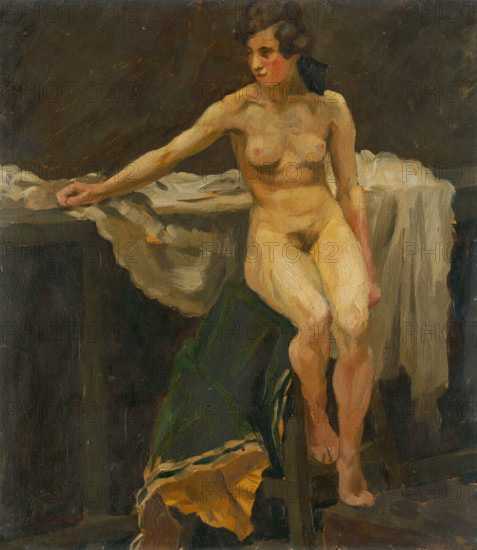 Study of Female Nude, around 1921.