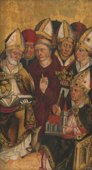 Fragment oltárneho krídla z Parchovian, 2nd half 15th century.