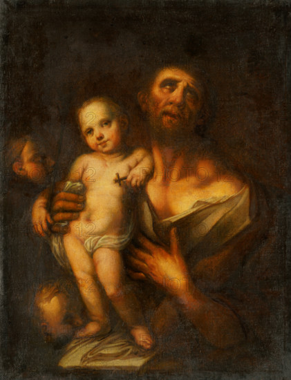 Saint Joseph with Baby Jesus, 1730-1740.