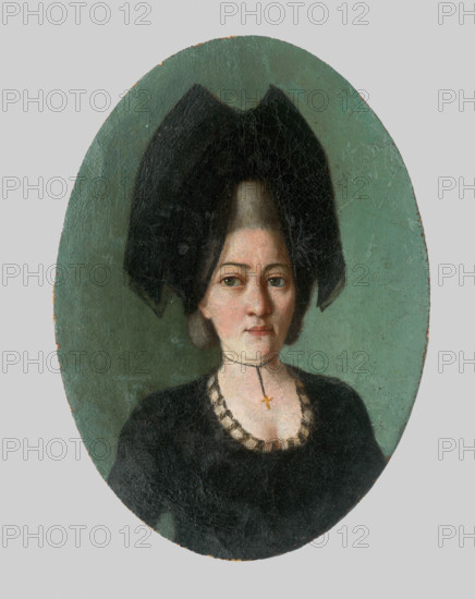 Portrait of a Woman in Black, 1800-1850.