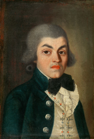 Portrait of Gentleman with Pleated Jabot, around 1790.