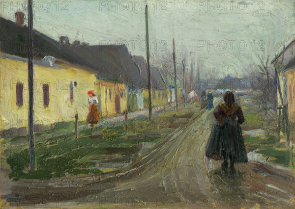 In the village, 1920-1921.