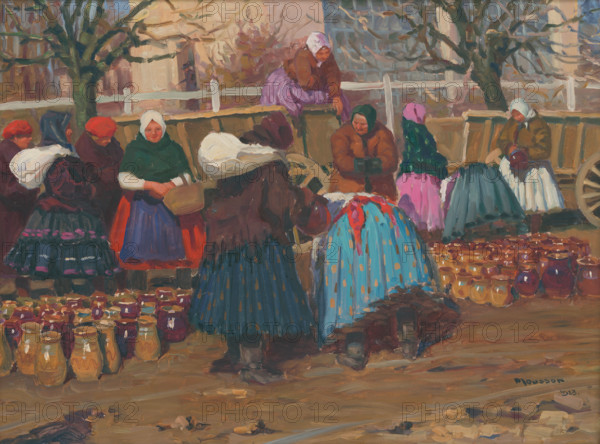 Pots at the market, 1923.