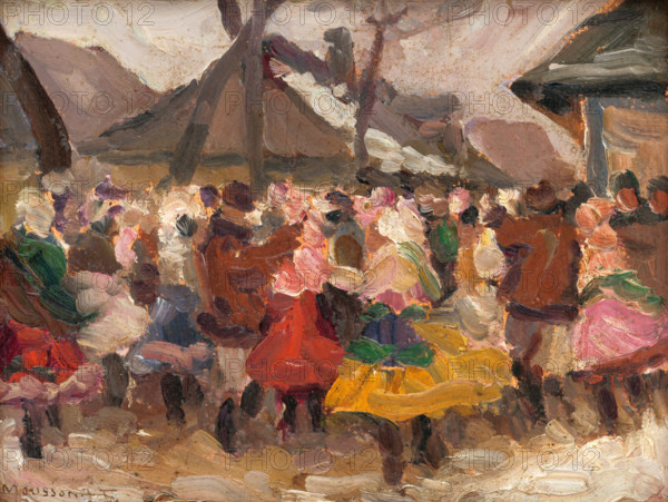 Study of Folk Merrymaking, around 1935.