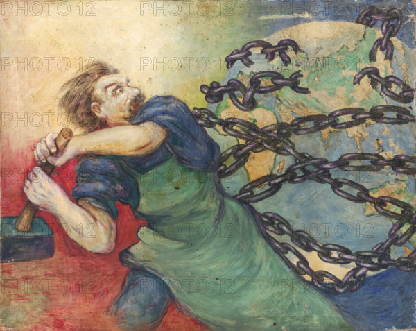 Study for the Poster the Great October Socialist Revolution, around 1928.