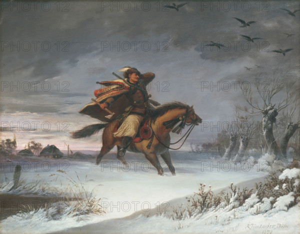Rider on horseback, 1878.