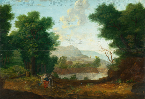 Mountain Landscape with a Pond, 1620.