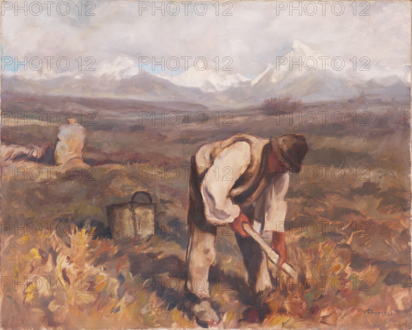 Autumn work (digging potatoes), 1934.