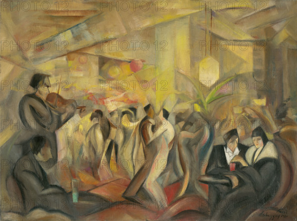 Parisian café, 1930.