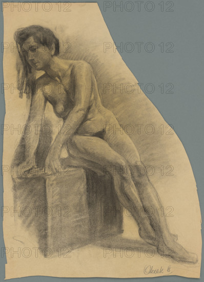 Study of a seated woman, 1910-1920.