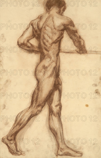 Study of a man at a horizontal bar, 1910-1920.