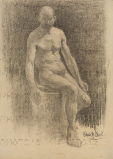 Study of a male nude, 1908.