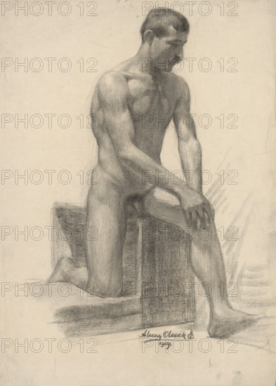 Study of a male nude, 1909.