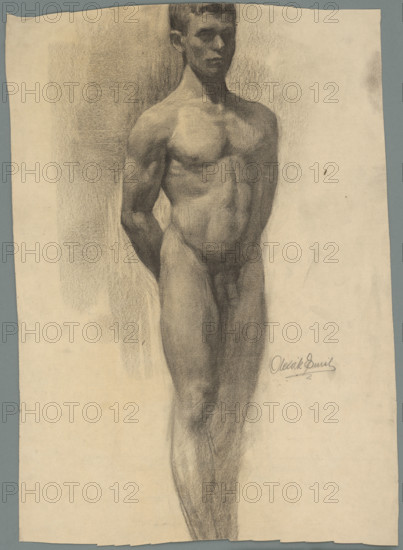 Study of a male nude, 1910-1920.