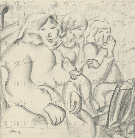 Study of three women, 1924-1928.