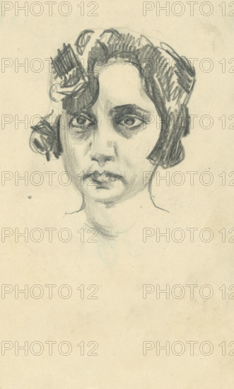 Study of a female head, 1918-1922.