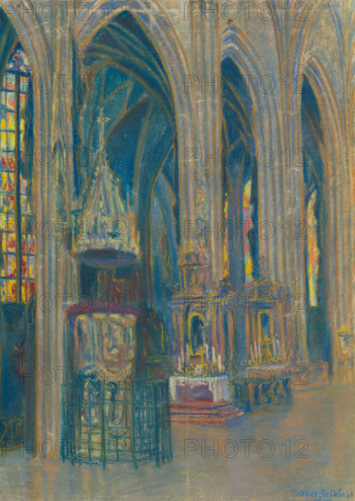 Inside the Kosice cathedral, 1919.