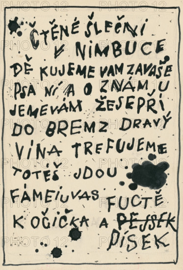 18. Talking about a dog and a cat, around 1928. Additional Info: Illustrations for the book - Josef capek. Talking about a dog and a cat: how they farmed together and about all kinds of other things. [Prague] : Dr. O. storch-Marien, 1929.