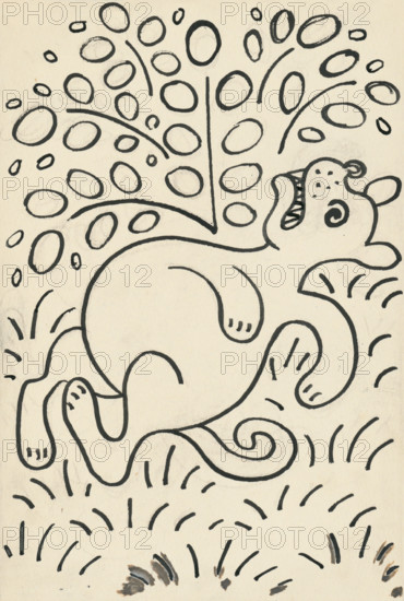 10. The Tale of the Dog and the Cat, around 1928. Additional Info: Illustrations for the book - Josef capek. Talking about a dog and a cat: how they farmed together and about all kinds of other things. [Prague] : Dr. O. storch-Marien, 1929.