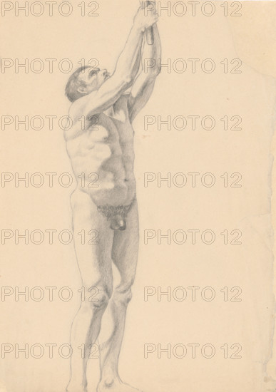 Male nude, 1880-1904.