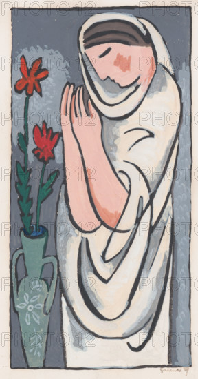 Woman and a flower, 1937.